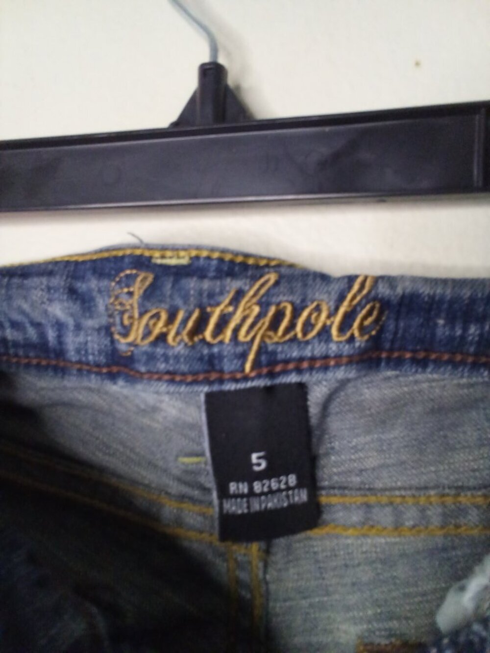 Southpole Jeans Women Juniors 5 Bootcut Y2K Patches Embellished Blue - Picture 11 of 16